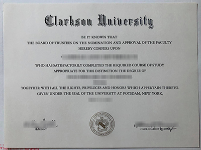 Buy a fake Clarkson University degree from America.从美国购买假的克拉克森大学学位。