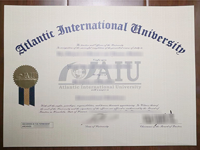 Purchase a fake Atlantic International University degree quickly.快速购买一个假的大西洋国际大学学位。