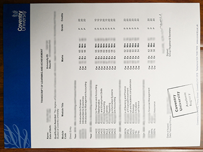 Order a fake Coventry University transcript quickly online.在线快速订购伪造的考文垂大学成绩单。