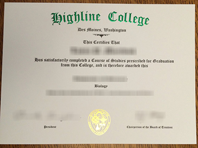 How much does a fake Highline College degree?一个假的 Highline College 学位多少钱？