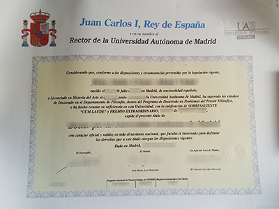 How much does a fake Universidad Autonoma de Madrid diploma from Spain?西班牙马德里自治大学的假文凭多少钱？