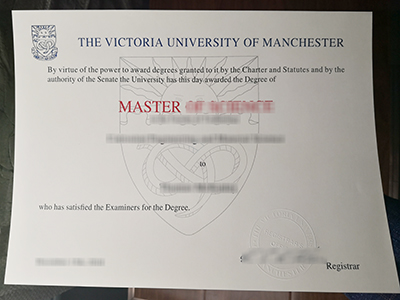 Obtain a fake Victoria University of Manchester diploma online.在线获取假的曼彻斯特维多利亚大学文凭。