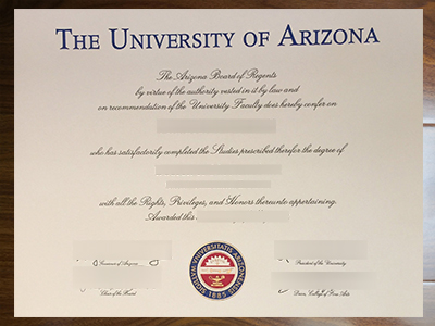 How to obtain a fake University of Arizona degree quickly?如何快速获得伪造的亚利桑那大学学位？