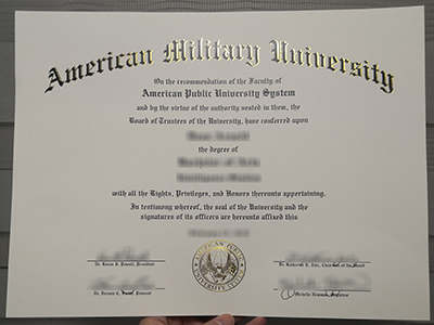 How much does to buy a fake American Military University diploma online? 在线购买假的美国军事大学文凭要多少钱？