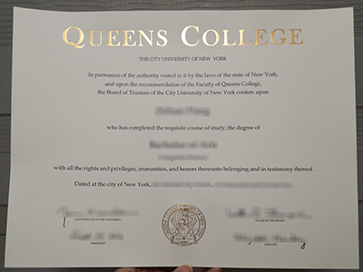 How much does to buy a fake Queens College degree in New York? Order QC diploma 在纽约购买假皇后学院学位需要多少钱？ 订购QC文凭