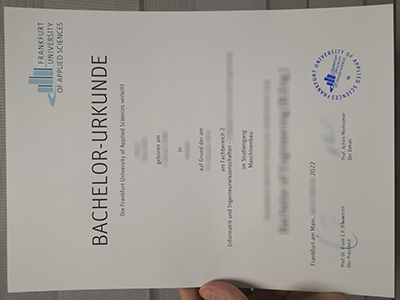 How to buy a fake Frankfurt University of Applied Sciences diploma in Germany? 如何在德国购买伪造的法兰克福应用科学大学文凭？