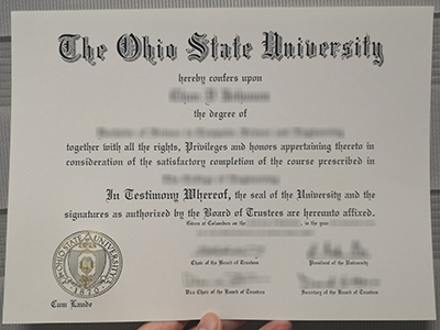 How to purchase a fake Ohio State university degree in 3 days? 如何在3天内购买假的俄亥俄州立大学学位？