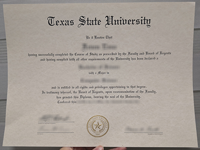 Is it possoble to create a fake Texas State University degree certificate quickly? 是否可以快速创建伪造的德克萨斯州立大学学位证书？