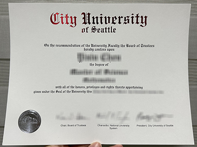 How much does to order a fake City University of Seattle degree of latest version? 最新版西雅图城市大学假学历要多少钱？