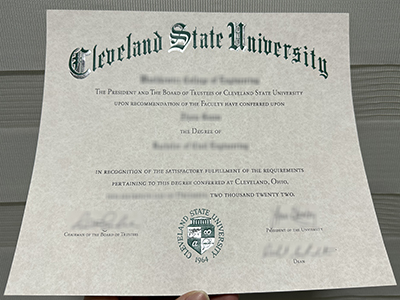 Is it possible to obtain a fake Cleveland State University degree of latest version? 克利夫兰州立大学最新版学位是否可以伪造？