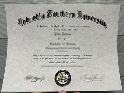 Is it possible to buy a fake Columbia Southern University degree certificate? 哥伦比亚南方大学学位证可以买到假的吗？