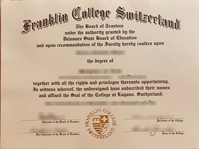 How much does to buy a fake Franklin College Switzerland degree certificate? 购买伪造的富兰克林学院瑞士学位证书多少钱？