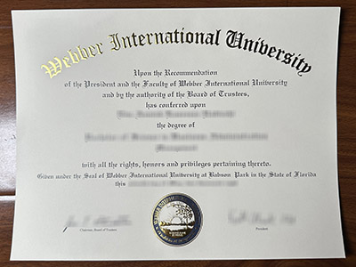 Is it possible to obtain a 100% copy Webber International University diploma quickly?是否可以快速获得 100% 复制的韦伯国际大学文凭？