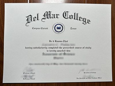 How much does to purchase a fake Del Mar College diploma certificate online? 在线购买假德尔马学院文凭证书需要多少钱？