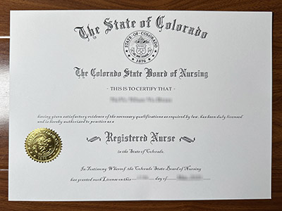 How to order a fake Colorado Registered Nurse License in 3 days? 如何在 3 天内订购假科罗拉多州注册护士执照？