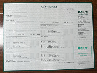 How much does to buy a fake Lebanese American University transcript online? 在线购买假黎巴嫩美国大学成绩单需要多少钱？