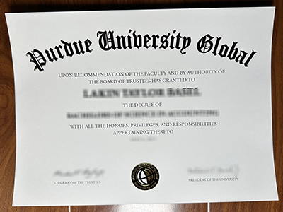 What’s the cost does to buy a fake Purdue University Global diploma certificate? 购买假普渡大学全球文凭证书的费用是多少？