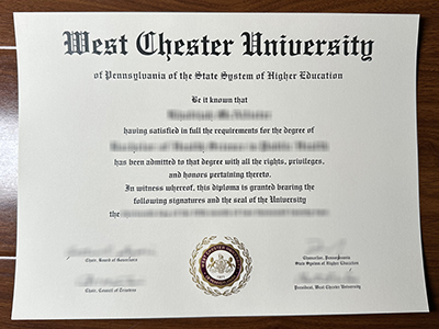 How to create a fake West Chester University diploma quickly? 如何快速制作假西切斯特大学文凭？