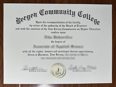 Where can i buy a fake Bergen Community College degree certificate quickly? 我在哪里可以快速购买假卑尔根社区学院学位证书？