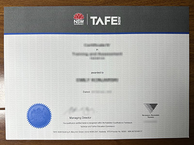 How to order a fake NSW TAFE certificate for a good job? 如何订购假的新南威尔士州 TAFE 证书以获得一份好工作？