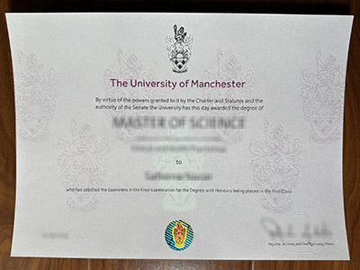 How to order a 100% copy University of Manchester diploma in 2024? 如何在 2024 年订购 100% 副本的曼彻斯特大学文凭？