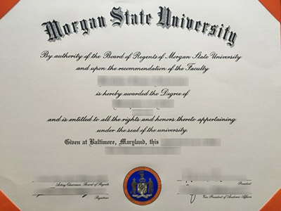 The free sample of Morgan State University degree. Order MSU diploma 摩根州立大学学位的免费样本。订购 MSU 文凭