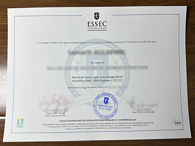 How much does to order a fake ESSEC Business School certificate? 订购假的 ESSEC 商学院证书要多少钱？