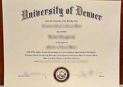 How to obtain a 100% copy University of Denver degree certificate online? 如何在线获得 100% 副本丹佛大学学位证书？